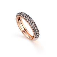 Ring Buonocore Woman in Rose Gold Diamante Brown 0.83 Ct 939A-14-BP - 939A-14-BP
